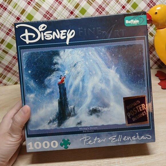 NWT Peter Ellenshaw Disney Fine Art 1,000 Pc Jigsaw Puzzle Mickey's Dream - Picture 3 of 13